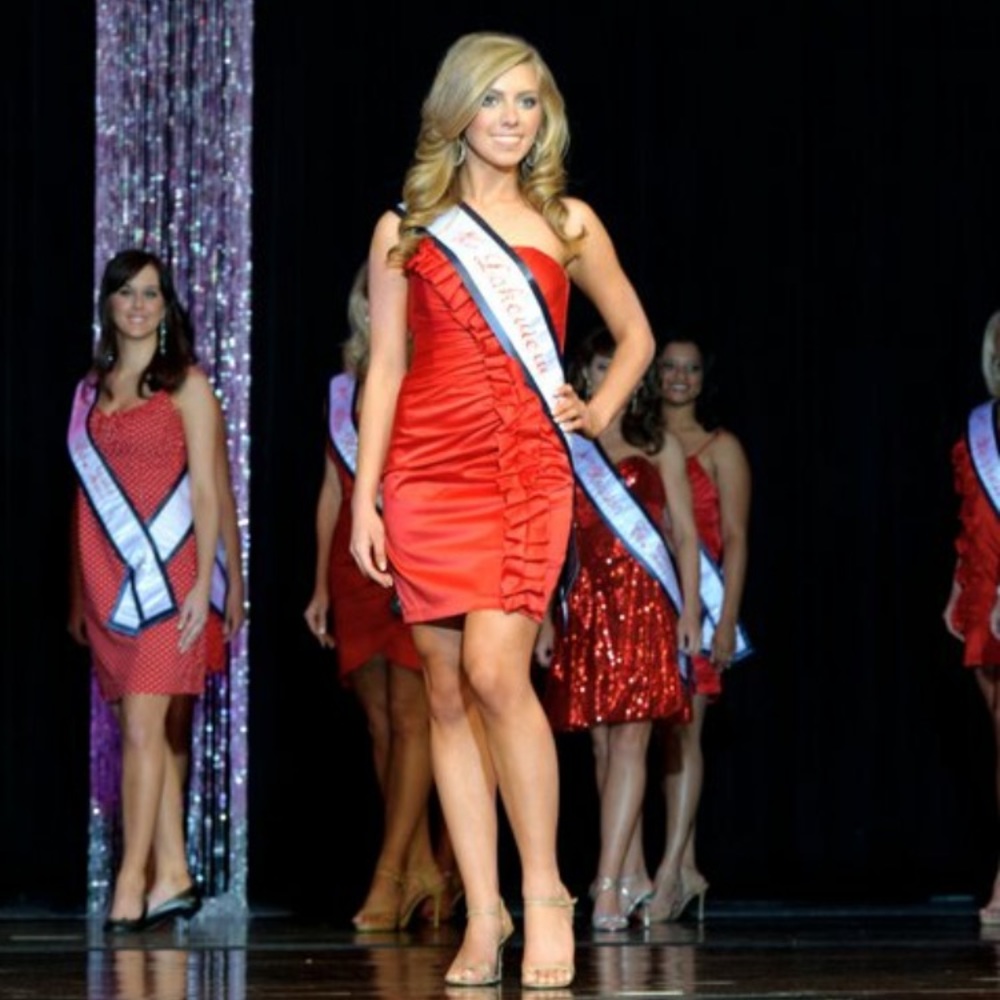 Red Strapless Dress